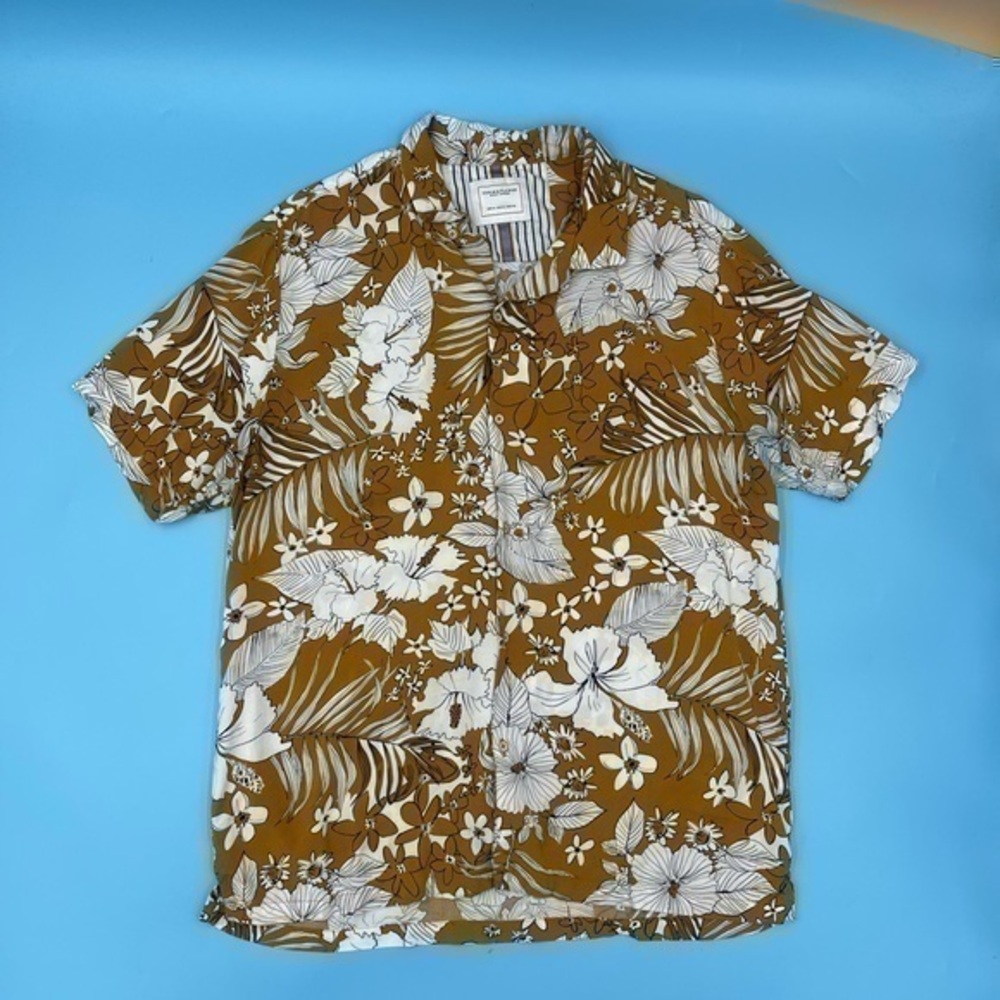 Denim & Flower Floral Print Short-Sleeve Button Shirt - Picture 1 of 4